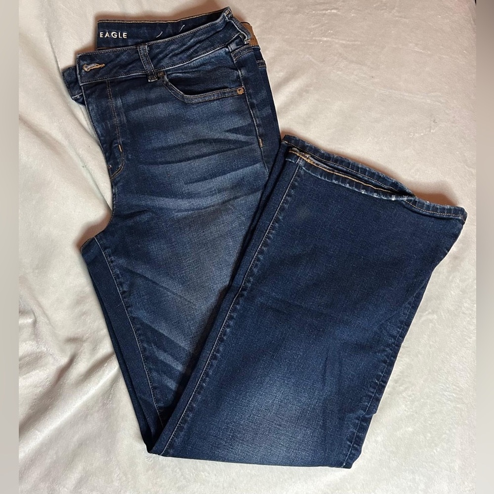 American Eagle wide-leg jeans size 16 regular